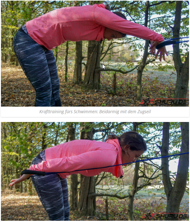 Beidarmiger Zug am Seil